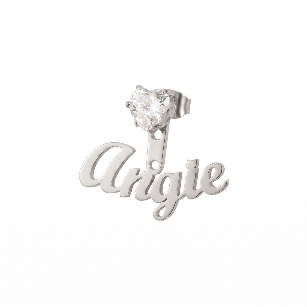Pendientes con Joya y Nombre