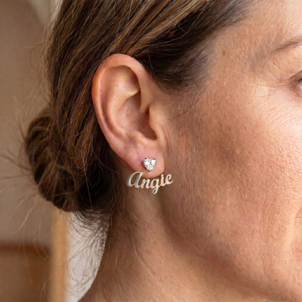 Pendientes con Joya y Nombre