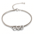 Pulsera Multicorazón Deslizante 