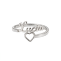 Anillo Corazón & Nombre Personalizable