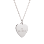 Personalized Engraved Heart Necklace