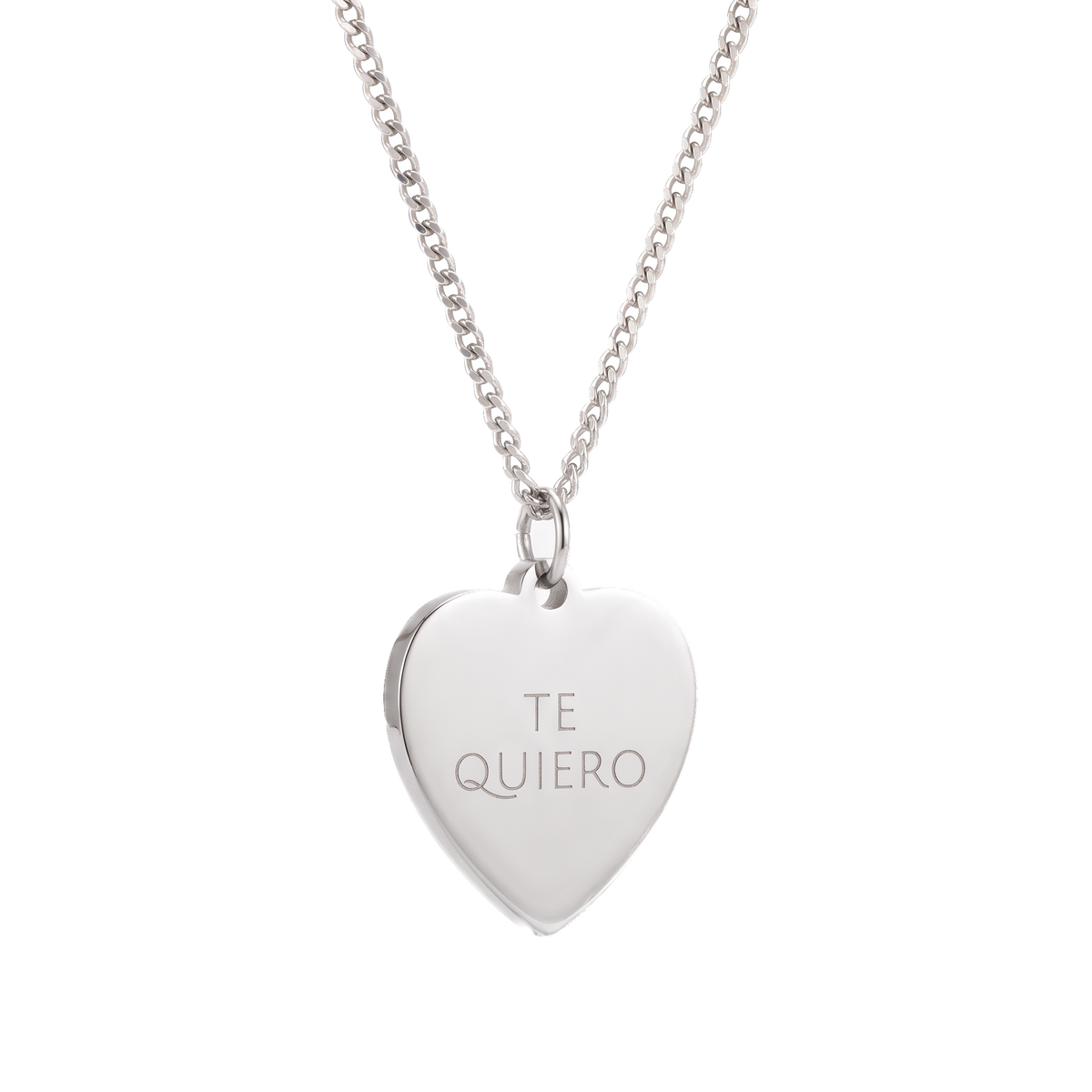 Collar Corazón Grabado Personalizado