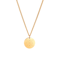 Collar Cruz con 4 Iniciales Grabadas