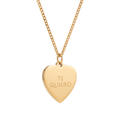 Collar Corazón Grabado Personalizado