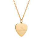 Collar Corazón Grabado Personalizado