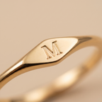 Personalized Initial Signet Ring
